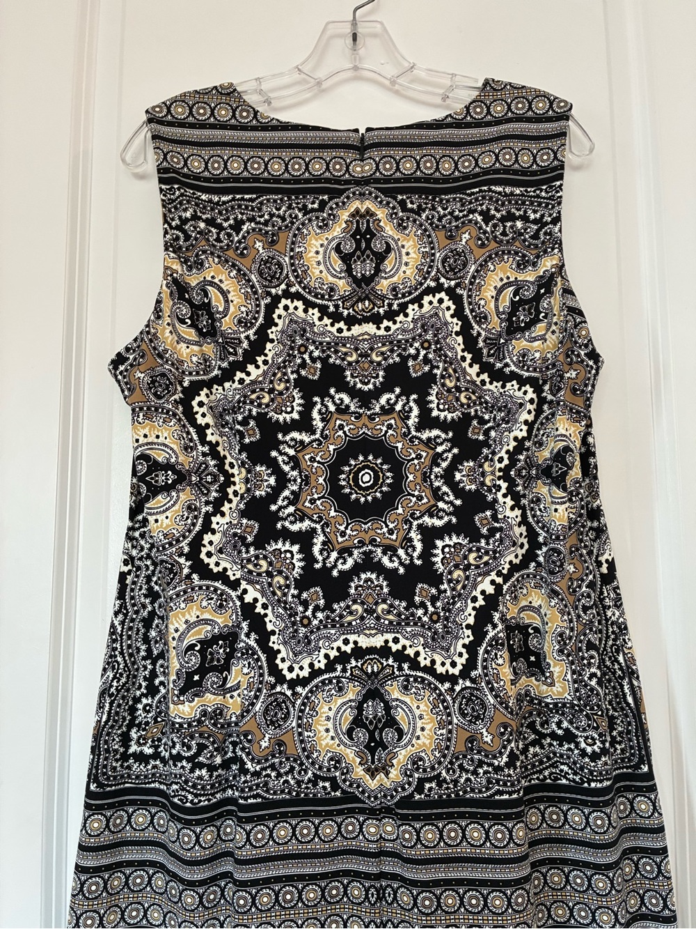 NWT J. McLaughlin Catalina Cloth sleeveless geometric paisley shift dress. XL - Picture 11 of 16